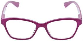 img 2 attached to 😎 Advanced Glitz and Glam Focus Cat-Eye Blue Light Blocking Reading Glasses for Women by Peeperspecs