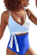 👙 esonlar swimusit v neck swimwear monokini for women: clothing, swimsuits & cover ups logo