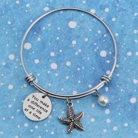 img 3 attached to 🌟 Bobauna Starfish Bracelet: Empowering Volunteer Social Workers by Making a Difference One Life at a Time - Appreciation Gift