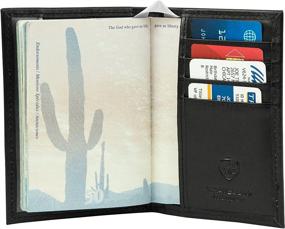 img 3 attached to 🔒 Secure and Stylish: Travelon Blocking Passport Holder in Classic Black - Essential Travel Accessory