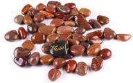 🍒 highly polished cherry red decorative rocks for planters, vases, terrariums, landscaping логотип
