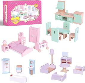 img 4 attached to 🏡 Enhance Your Dollhouse with Exquisite Beverly Hills Dollhouse Furniture Dolls