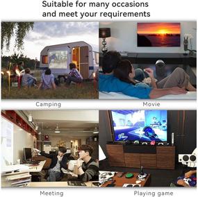 img 3 attached to WALNUTT DLP WiFi Mini Projector 2021: Wireless Screen Mirroring, 1080P Supported, Smartphone/PS4/TV Box/Laptop/Sound Bar/TV Stick Compatibility