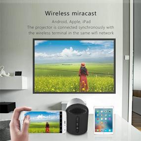 img 1 attached to WALNUTT DLP WiFi Mini Projector 2021: Wireless Screen Mirroring, 1080P Supported, Smartphone/PS4/TV Box/Laptop/Sound Bar/TV Stick Compatibility