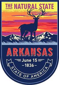img 1 attached to State Animal Arkansas Inches Sticker