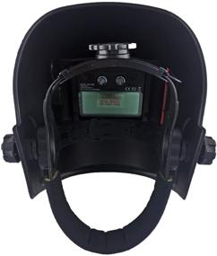 img 1 attached to Повышенная оптимизация поисковой системы: Сварочный шлем Instapark ADF Series GX-500S, питание от солнечной энергии, с автоматическим затемнением, регулируемым диапазоном затемнения от #9 до #13 (American Eagle)