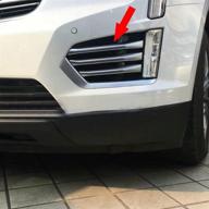 🚘 enhance your cadillac xt5 with beautost front corner mesh grill molding cover trim matte - fits 2016-2019 models! logo