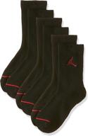 🧦 nike air jordan jumpman crew socks for boys - grade school (3-pack) logo