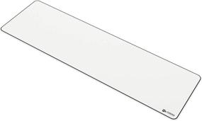 img 3 attached to 🐭 Glorious White Gaming Mouse Pad - Large Extended Mat with Stitched Edges, Long Cloth Mousepad, 36x11 (GW-E)