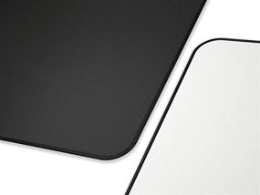 img 1 attached to 🐭 Glorious White Gaming Mouse Pad - Large Extended Mat with Stitched Edges, Long Cloth Mousepad, 36x11 (GW-E)