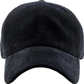 img 3 attached to KBETHOS Plaid Suede Corduroy Baseball Cap - Classic Adjustable Dad Hat