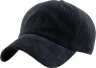 kbethos plaid suede corduroy baseball cap - classic adjustable dad hat logo