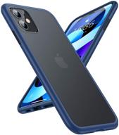 📱 torras shockproof iphone 11 case - military grade drop protection, cerulean blue logo
