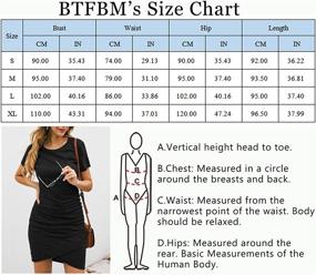 img 1 attached to BTFBM Womens Stretchy Bodycon 104Black Women's Clothing for Dresses