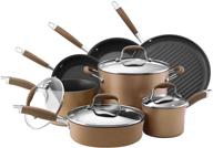 🍳 anolon advanced nonstick cookware pots and pans set, 11 piece, bronze: the ultimate kitchen companion for culinary enthusiasts logo