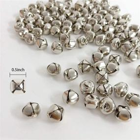 img 2 attached to 🔔 SBYURE Jingle Bells 400 Count: Craft Bells for Wreaths, Home & Festival Decor, DIY Art Crafts - Silver, 1/2 Inch