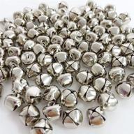 🔔 sbyure jingle bells 400 count: craft bells for wreaths, home & festival decor, diy art crafts - silver, 1/2 inch logo