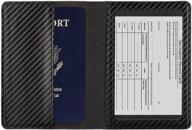 🛂 protective leather passport holder: secure your vaccination certificate during travels логотип