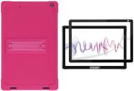 📱 onn 10.1 inch tablet 100011886: rose red protective case with kickstand and screen protector logo