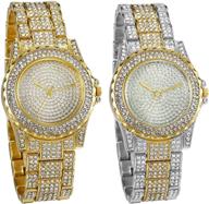 jewelrywe watches rhinestone stainless wristwatch women's watches logo