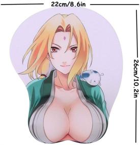 img 3 attached to 🔥 Authentic Tsunade Anime Mouse Pad: Ultimate Boob Oppai Gaming Experience in 3D - 2Way Skin (Tsunade Z)