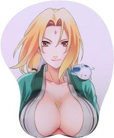 img 4 attached to 🔥 Authentic Tsunade Anime Mouse Pad: Ultimate Boob Oppai Gaming Experience in 3D - 2Way Skin (Tsunade Z)