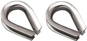 img 2 attached to 🌊 MarineNow 316 Stainless Steel Rope Thimble - Marine Grade 5/16&#34;, 3/8&#34;, 1/2&#34;, 5/8&#34;, 3/4&#34;, 7/8&#34;, and 1&#34; - Available in 1, 2, 5 or 10 Pack