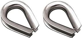 img 3 attached to 🌊 MarineNow 316 Stainless Steel Rope Thimble - Marine Grade 5/16&#34;, 3/8&#34;, 1/2&#34;, 5/8&#34;, 3/4&#34;, 7/8&#34;, and 1&#34; - Available in 1, 2, 5 or 10 Pack