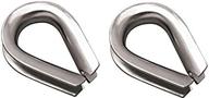 🌊 marinenow 316 stainless steel rope thimble - marine grade 5/16", 3/8", 1/2", 5/8", 3/4", 7/8", and 1" - available in 1, 2, 5 or 10 pack логотип