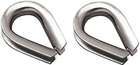 img 4 attached to 🌊 MarineNow 316 Stainless Steel Rope Thimble - Marine Grade 5/16&#34;, 3/8&#34;, 1/2&#34;, 5/8&#34;, 3/4&#34;, 7/8&#34;, and 1&#34; - Available in 1, 2, 5 or 10 Pack