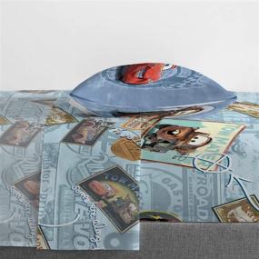 img 1 attached to 🏎️ Disney Pixar Cars Twin Sheet Set - Rev up your little one's bedroom with Jay Franco's Tune Up 3-Piece Set in Blue