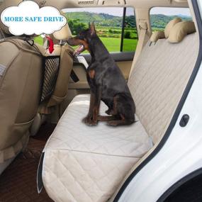 img 3 attached to 🐶 Bark Lover Deluxe Dog Seat Cover: Reliable Waterproof Backseat Protection for Dogs, Kids, and Cars