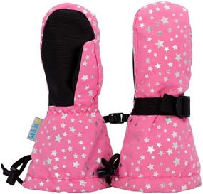 img 4 attached to Toasty-Dry Insulated Waterproof Mittens for Toddlers & Kids by JAN & JUL