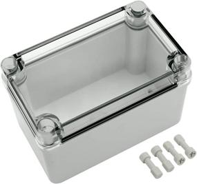 img 4 attached to Waterproof and Dustproof IP67 ABS Plastic Junction Box, Universal Electric Project Enclosure in Pale Gray with Transparent/Clear PC Cover, 5.1x3.1x2.8 inch (130x80x70mm)