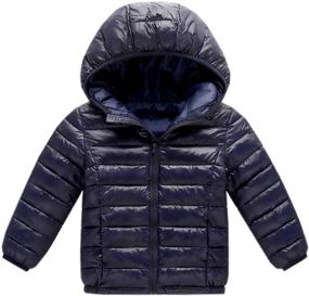 img 1 attached to 🧥 DAIMIDY Boys' Lightweight Hooded Winter Jacket – Ideal Outwear Apparel for Coats & Jackets