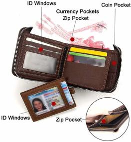 img 3 attached to 👝 Multi-pocket Wallets: Ideal Men's Accessories with Convenient Windows Pockets - Carteras Hombres