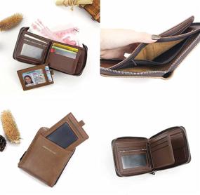 img 2 attached to 👝 Multi-pocket Wallets: Ideal Men's Accessories with Convenient Windows Pockets - Carteras Hombres