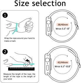 img 2 attached to Silicone Bands Compatible Apple IWatch