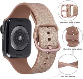 img 3 attached to Silicone Bands Compatible Apple IWatch