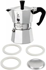 img 1 attached to ☕ Кофеварка Bialetti Moka Express для плиты 6 чашек с бонусным набором заменительного фильтра и прокладки