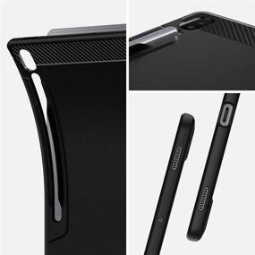 img 2 attached to Spigen Galaxy Tab S6 Case with S Pen Holder (2019) - Rugged Armor, Matte Black