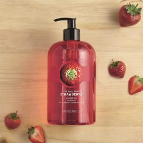img 2 attached to The Body Shop Strawberry Shower Gel Jumbo, 25.3 fl oz (Packaging May Vary)