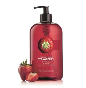 img 3 attached to The Body Shop Strawberry Shower Gel Jumbo, 25.3 fl oz (Packaging May Vary)