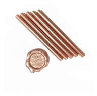 🌹 30 pack rose pink sealing wax glue sticks for mini glue gun: perfect for wax seal stamp on gifts, invitations, cards, envelopes, snail mails & christmas gift ideas logo