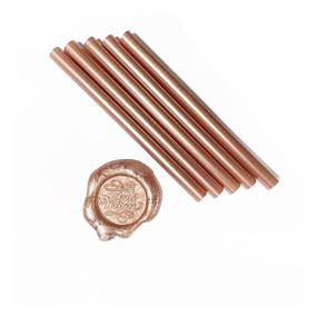 img 4 attached to 🌹 30 Pack Rose Pink Sealing Wax Glue Sticks for Mini Glue Gun: Perfect for Wax Seal Stamp on Gifts, Invitations, Cards, Envelopes, Snail Mails & Christmas Gift Ideas