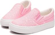 👟 sparkly glitter slip on low top canvas sneakers for young children logo