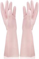 🧤 cleanbear dishwashing gloves - reusable latex free rubber cleaning glove set logo