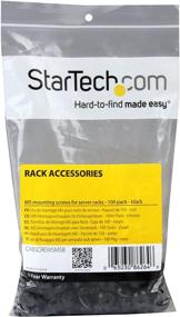 img 1 attached to StarTech.com M5 x 12mm - 100 Pack Black Screws - Ideal for Server Rack & Cabinet Mounting (CABSCREWSM5B)