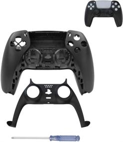 img 2 attached to 🎮 Enhance Your PS5 Controller with JOYTORN Replacement Shell - DIY Housing Shell Kit (Front and Back Cover) in Blak