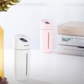 img 1 attached to Compact USB Ultrasonic Cool Mist 💖 Humidifier: Perfect for Bedroom, Car, and Travel (Pink)